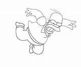 Homer Simpson Coloring Pages Popular sketch template