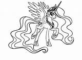 Coloring Celestia Princess Pony Little Pages Printable Unicorn Twilight Drawing Print Cool Colouring Colorier Color Info Dessin Coloriage Pinkie Pie sketch template