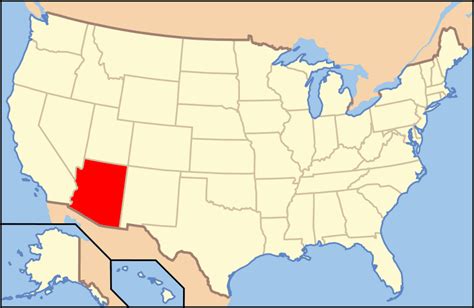 arizona location mapsofnet