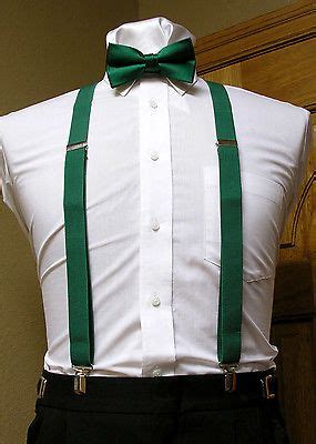 mens clip  suspenders    bow tie retro steampunk costume tux prom ebay