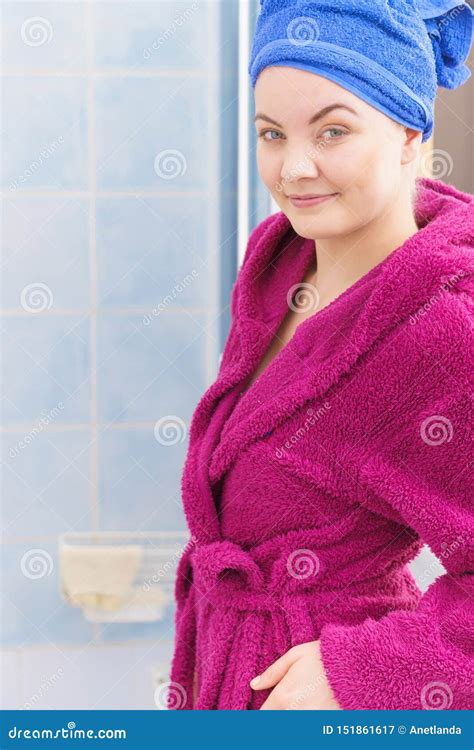Woman In Towel After Shower Stock Image Image Of Healthy Beautiful