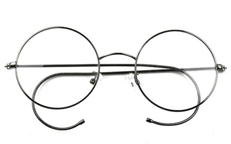 Agstum 49mm Antique Vintage Round Glasses Wire Rim