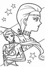 Coloring Pages Book Sailor Starlights Moon Pic Starlight Back sketch template