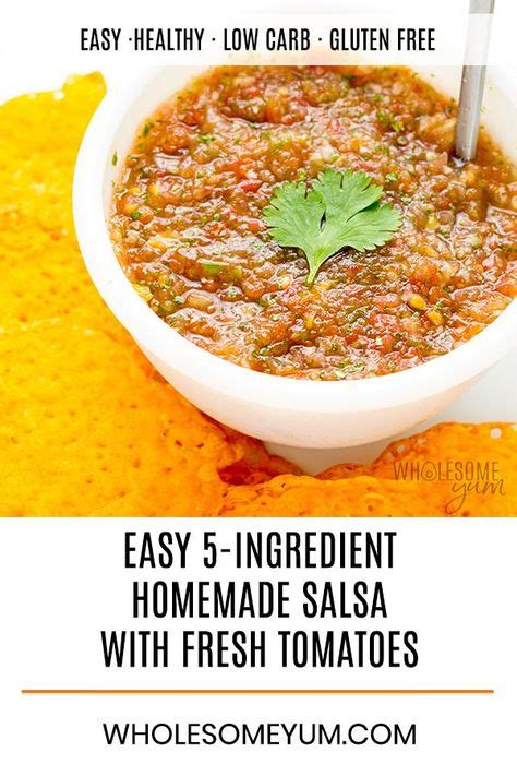 homemade salsa  fresh tomatoes  cilantro recipe  ingredients  easy homemade