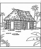 Coloring Pages Village House sketch template