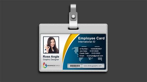 view  view employee id card design template   png cdr