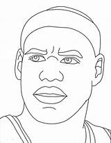 Lebron James Coloring Drawing Pages Basketball Curry Kyrie Stephen Hoop Harden Jordans Irving Air Drawings Printable Dunk Print Color Logo sketch template