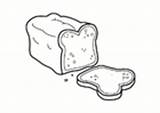Bread Coloring Pages Food Edupics sketch template