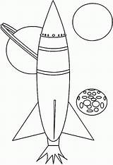 Coloring Rocket Space Shuttle Pages Ship Moon Outline 50s Imagination Rockets Person Cliparts Easy Drawing Color Clipart Library Popular Coloringhome sketch template