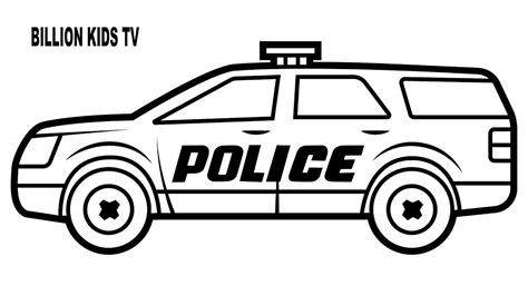 coloring page   police car  file