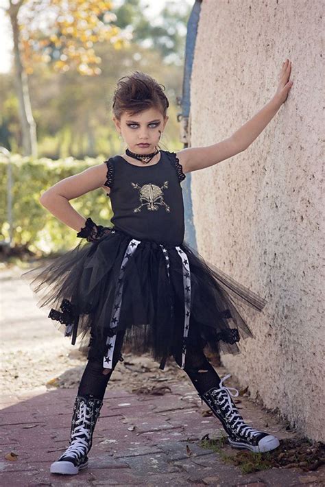 rock n roll ballerina rock star tutu dress halloween punk rock