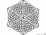 Celtic Coloring Pages Adults Knot Printable Kids sketch template
