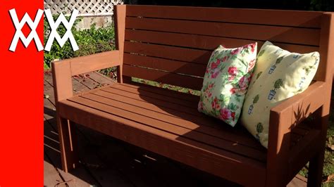build  simple garden bench easy woodworking project