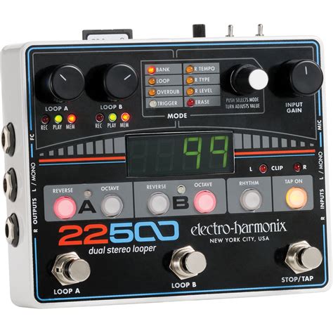electro harmonix  dual stereo looper pedal  bh photo