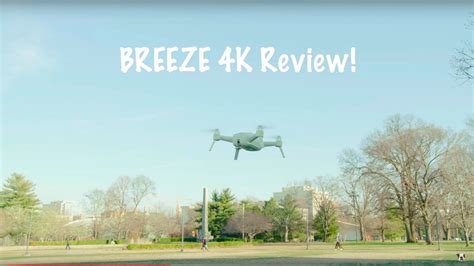 yuneec breeze  drone review youtube