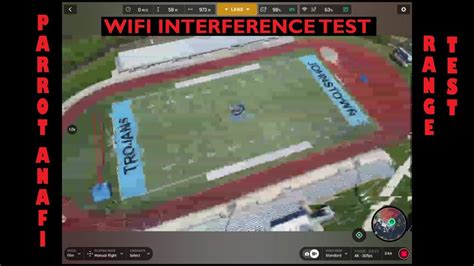 parrot anafi range test  wifi interference youtube