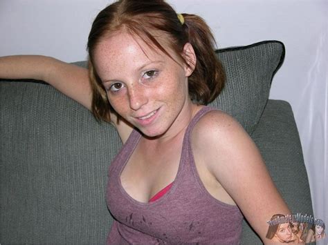 freckled redhead katie at