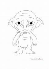Dobby Coloring1 sketch template