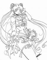Pages Coloring Moon Serenity Sailor Choose Board Deviantart Princess Manga sketch template