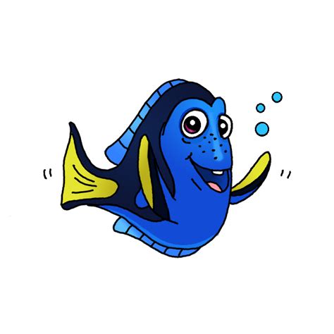 draw dory finding nemo step  step easy drawing guides drawing howtos