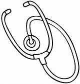 Coloring Stethoscope Utensils Clipartmag sketch template