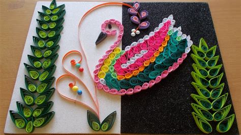 Paper Quilling Art Amazing Diy Room Decor With Bird Quilling Pattern