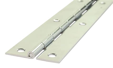 continuous piano hinge drilled mm  mm solid brass  polished