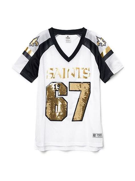 new orleans saints bling v neck jersey pink new orleans