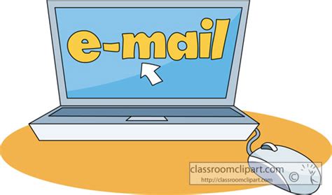 email clipart sendingemailfronlaptop classroom clipart