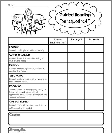 reading rubric  grade