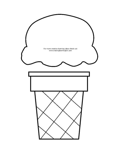 ice cream printable template
