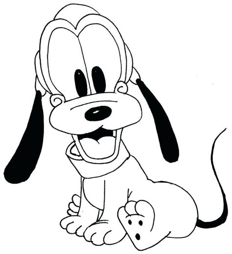 baby goofy coloring pages  getdrawings