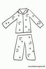 Coloring Pajama Pajamas Clip Pyjama Pages Clipart Party Outline Pj Kids Printable Drawing Pyjamas Colouring Red Activities Gif Preschool Flashcard sketch template