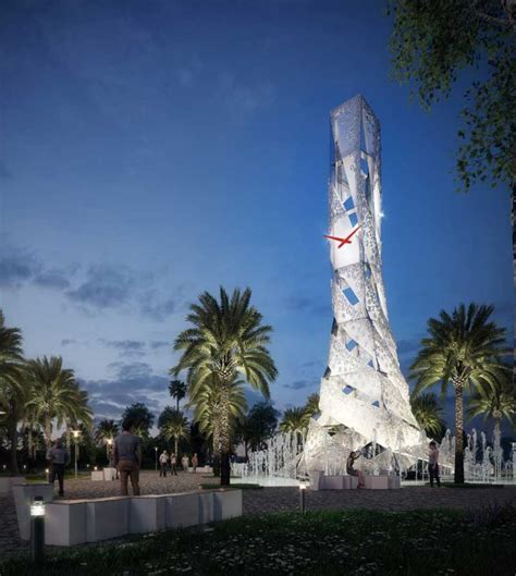 architect unveils  dubai clock arabianbusiness