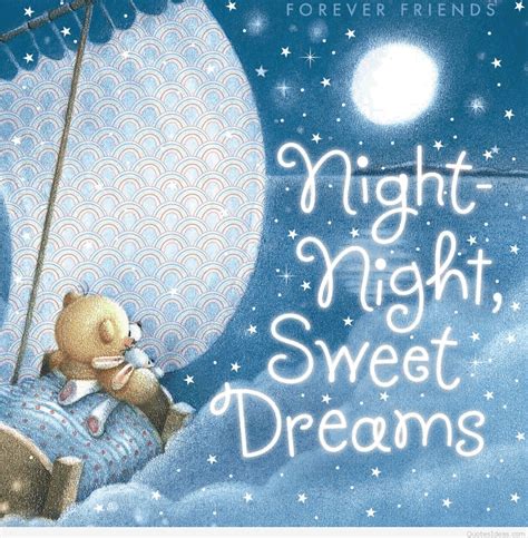 Night Sweet Dreams Good Night Quotes Cards