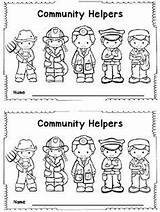 Community Helpers Crafts Helper Doctor Coloring Pages Booklet Preschool Printable Police Workers Activities Kindergarten Labor sketch template