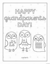 Grandparents Coloring Pages Printable Happy Cards Certificate Print Fun Book Color Card Birds Invitation Grandparent Sheets Inspirations Printables Astonishing Grandma sketch template