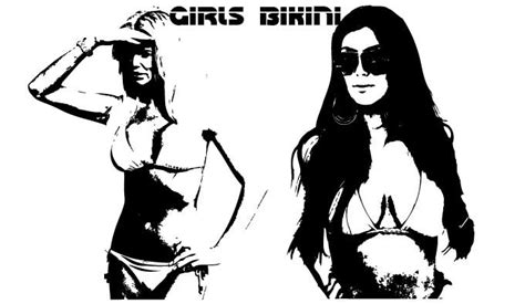 Bikini Girls Vector Vectorish