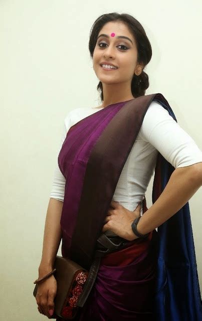 Beauty Galore Hd Regina Cassandra Very Sexy In Purple Saree