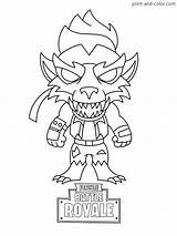 Fortnite Dire Forte Werewolf Outfits Malen Bucks Cloaked Max sketch template