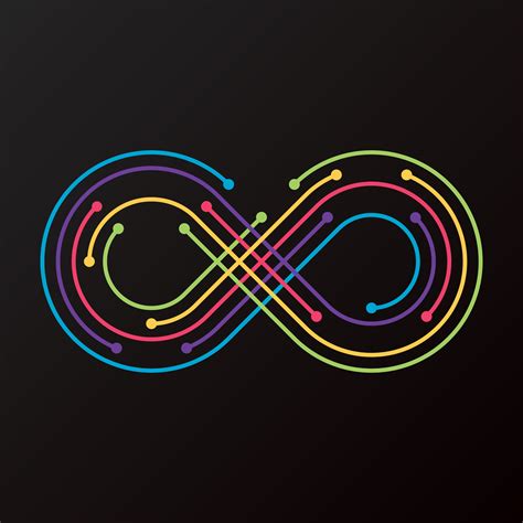 infinity colorful  logo template   vectors clipart graphics vector art