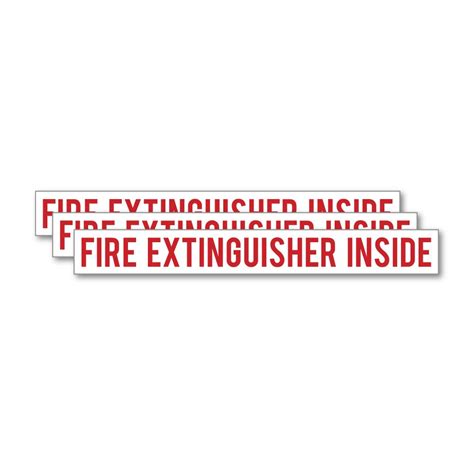 fire extinguisher sticker decal sign sticker label window bin ebay
