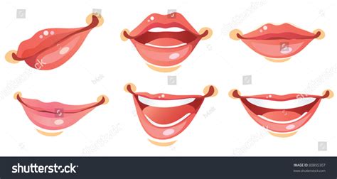 sexy woman smile lips stock vector 80895307 shutterstock