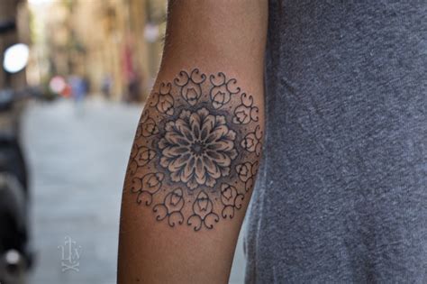 lovely mandala forearm tattoo  women tattooimagesbiz