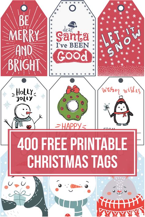 printable christmas tags   holiday gifts