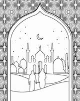 Colouring Pages Islamic Coloring Mosque Adabi Printable Choose Board Ramadan Children sketch template