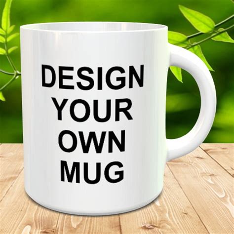 design   mug  text photo  logo mug etsy