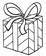 Present Template Christmas Coloring Clipart sketch template