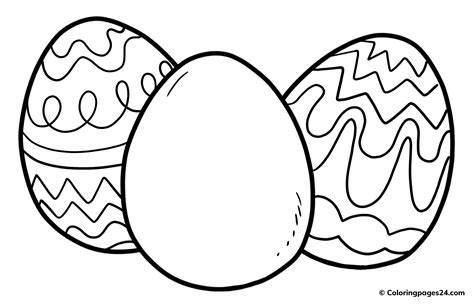 large easter eggs coloring pages