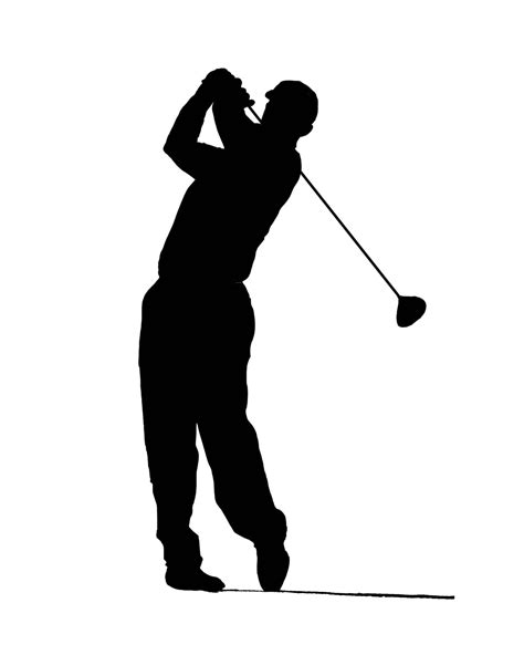 silhouette golfer   silhouette golfer png images  cliparts  clipart library